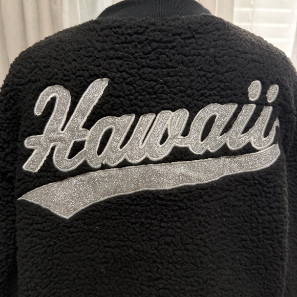 Victoria's Secret Hawaii Sherpa Letterman Jacket Size S - Picture 5 of 8